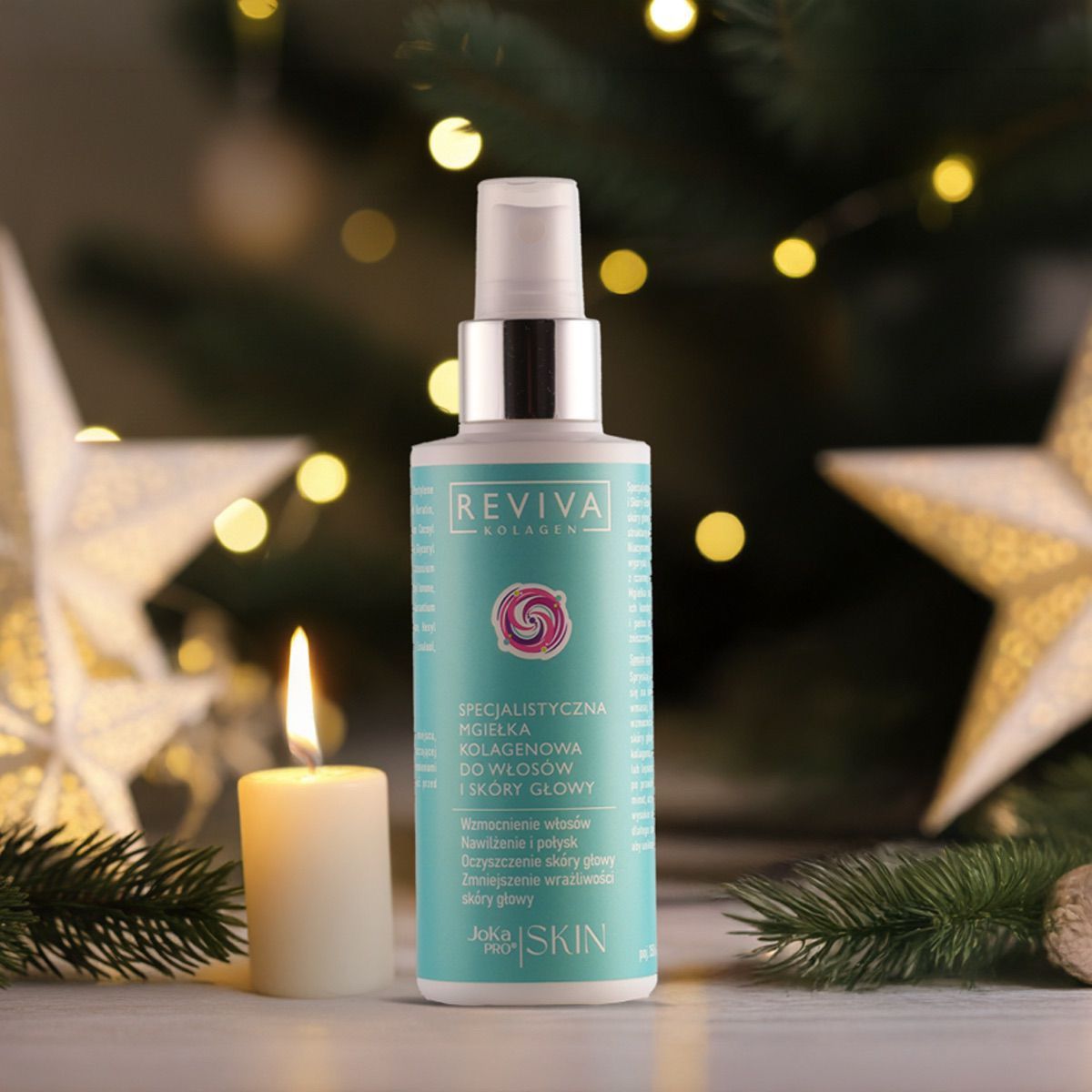 REVIVA_MGIEŁKA WŁOSY GŁOWA Specjalistyczna Mgiełka Kolagenowa do Włosów i Skóry Głowy 150ml - obrazek 1