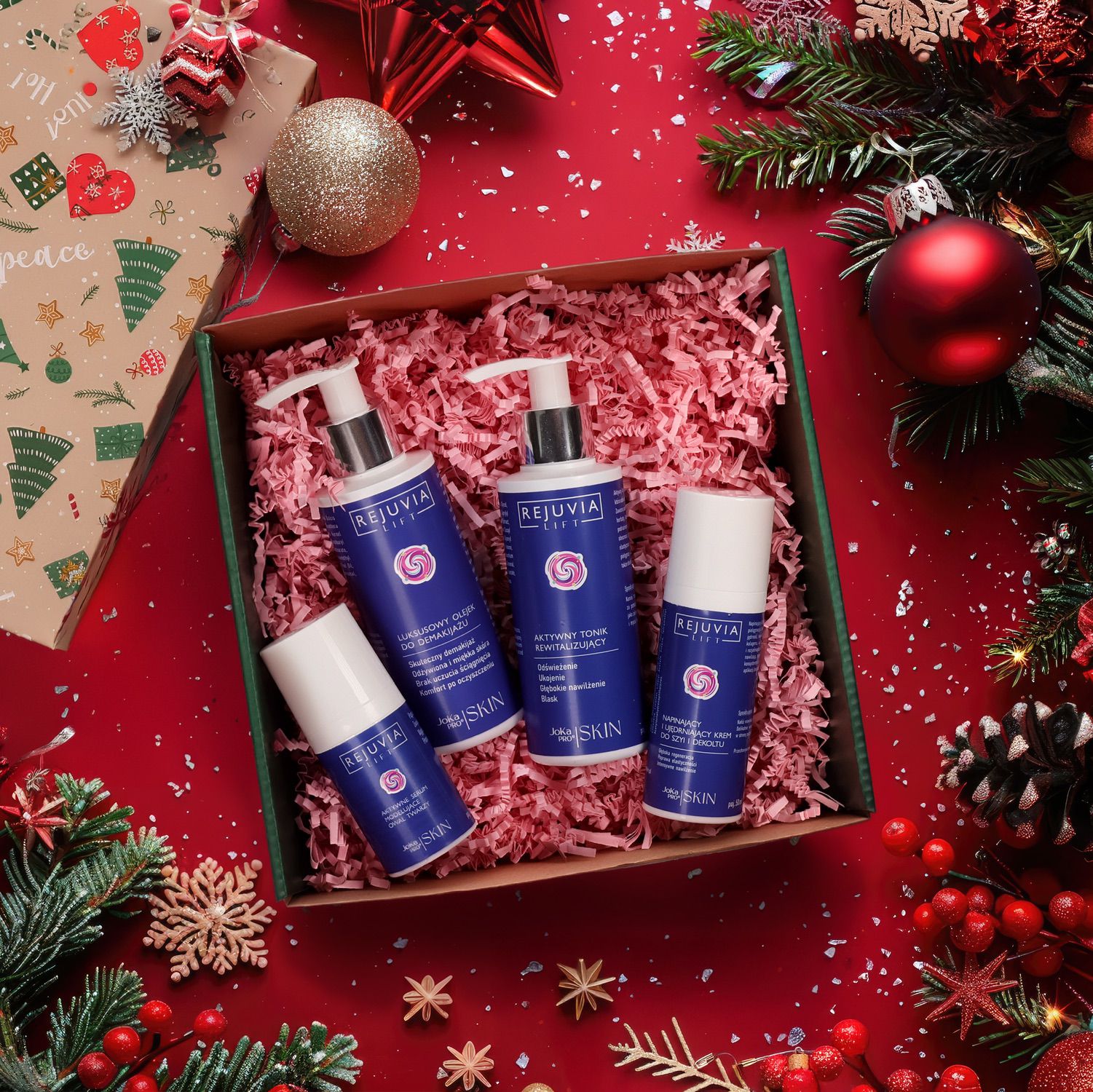 2.REJUVIA LIFT - COMPLETE LIFT RITUAL BOX - Olejek + tonik + krem szyja_dekolt + serum REJUVIA LIFT - COMPLETE LIFT RITUAL BOX - obrazek 1