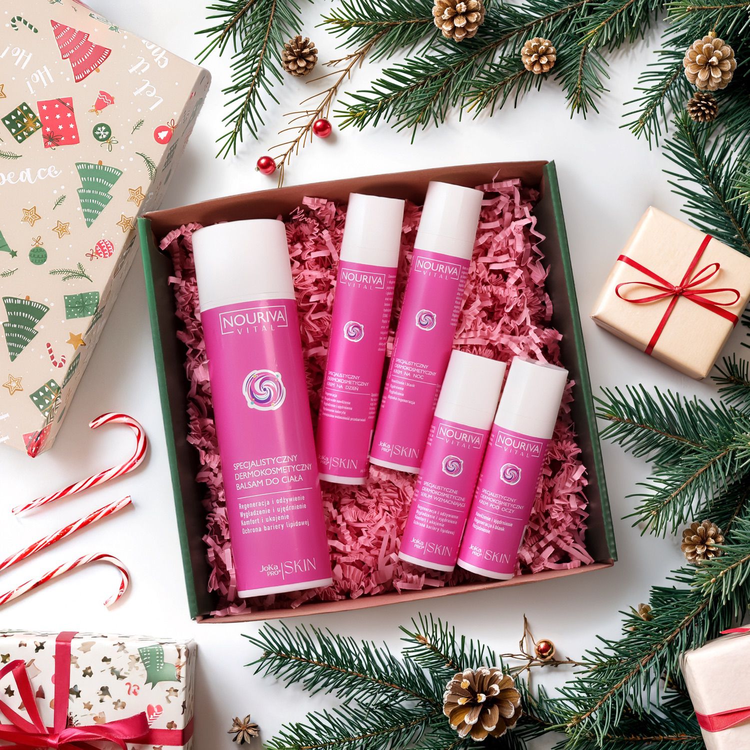 3. NOURIVA VITAL - LUXE HYDRA & BODY BOX - Krem na dzień + krem na noc + serum + krem pod oczy + balsam do ciała NOURIVA VITAL - LUXE HYDRA & BODY BOX - obrazek 1