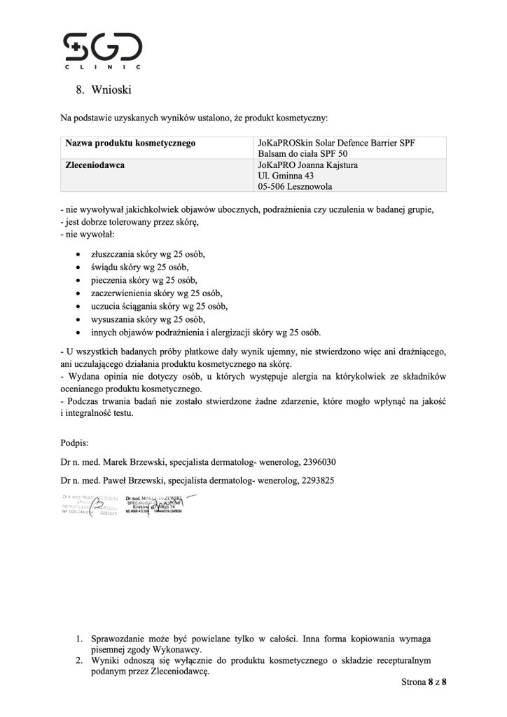 P-237-2026 JoKaPROSKIN Solar Defence Barrier SPF Balsam do ciała SPF 50-p8